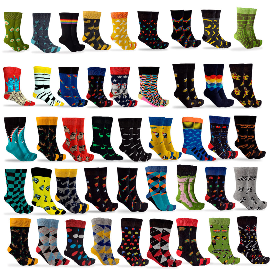 MAD BOX Calcetines Divertidos 12 Pares