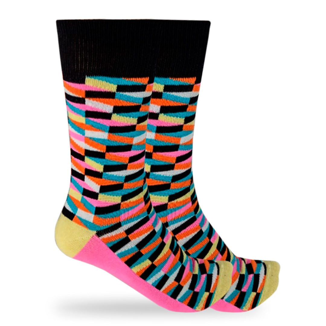 Calcetines "Cubos 3D De Colores"