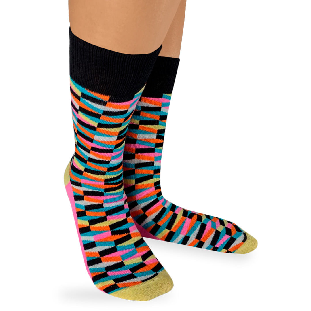 Calcetines "Cubos 3D De Colores"