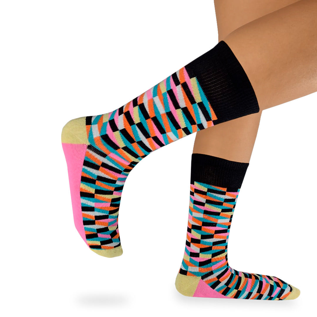 Calcetines "Cubos 3D De Colores"