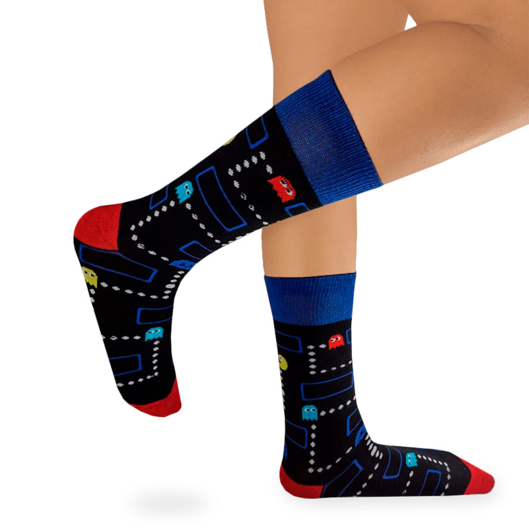 Calcetines Divertidos "Pantalla Pac-Man"