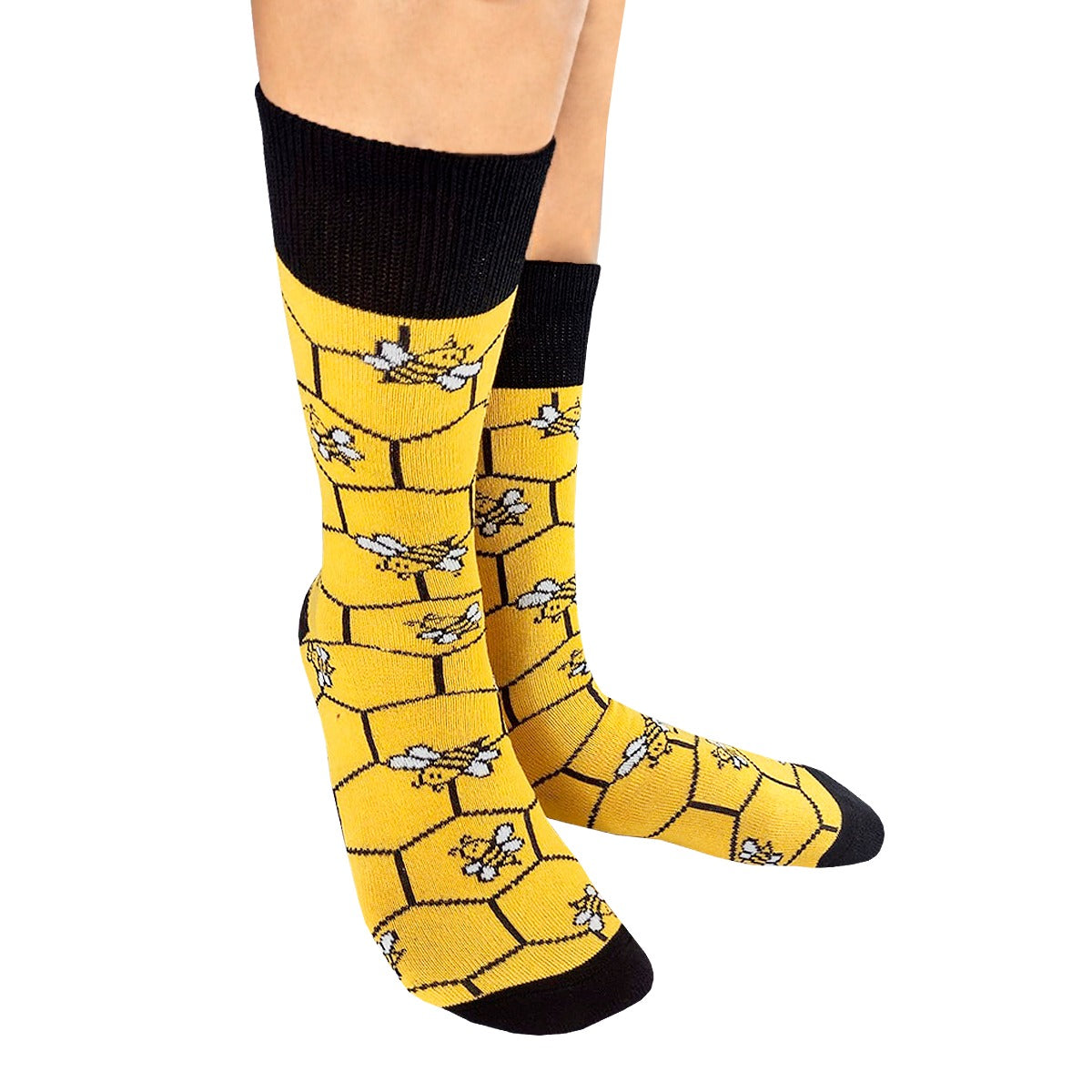 Calcetines Divertidos "Panal De Abejas"