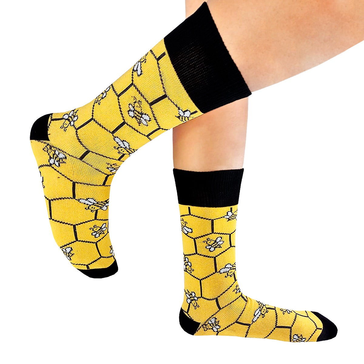 Calcetines Divertidos "Panal De Abejas"