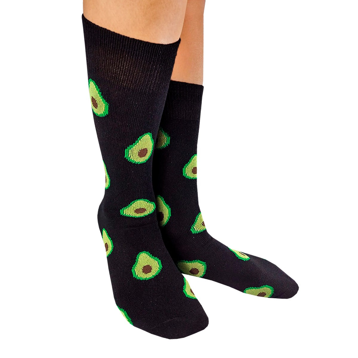Calcetines Divertidos "Aguacates Color Negro"