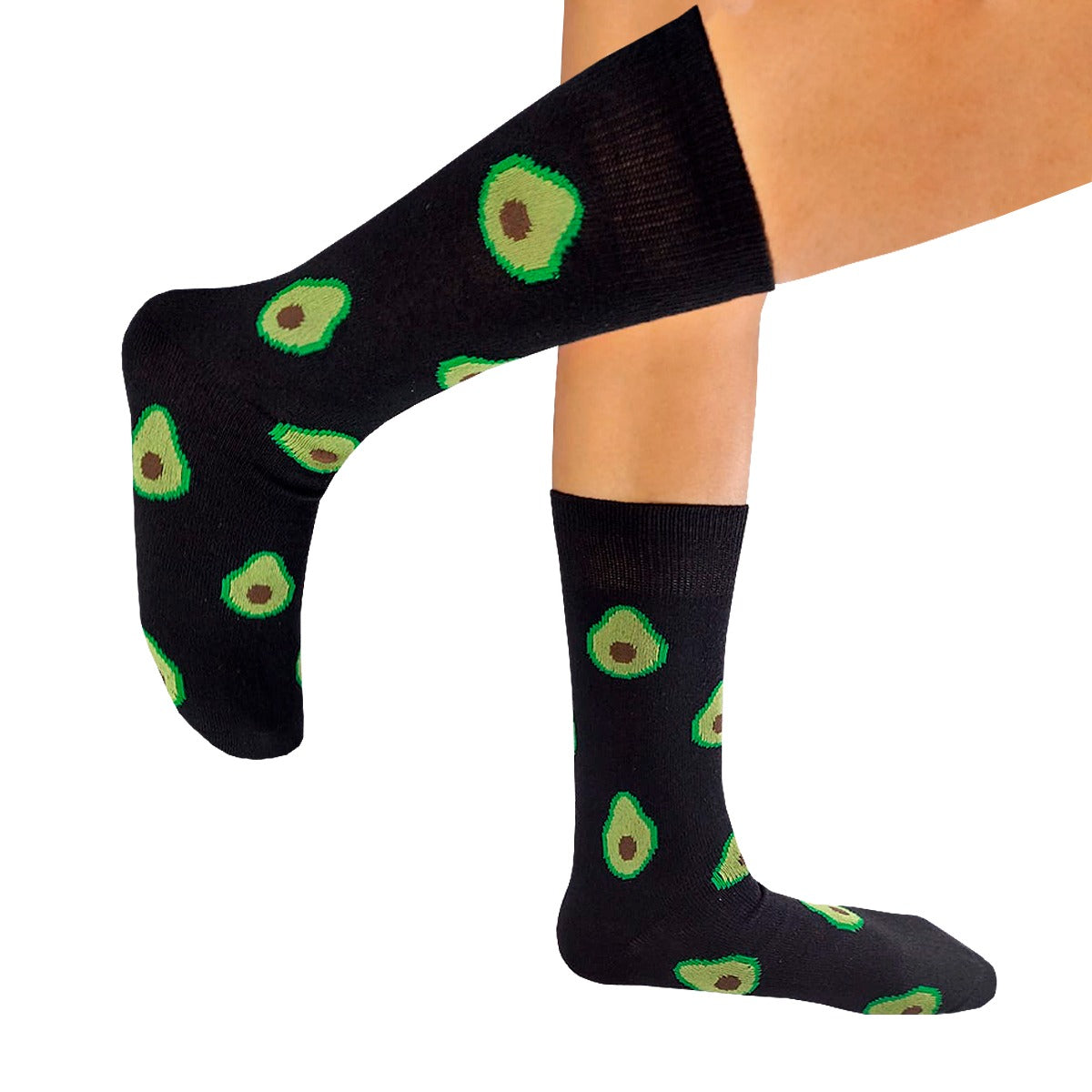 Calcetines Divertidos "Aguacates Color Negro"