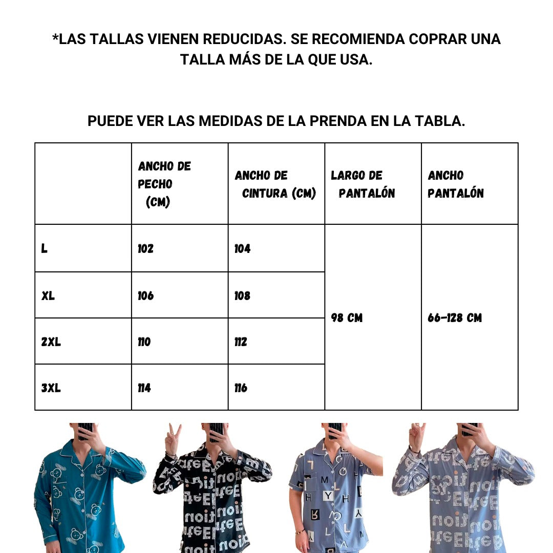 Pijama De Hombre Man Hsevde Color Azul