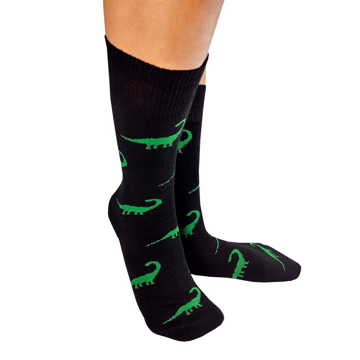 Calcetines Divertidos "Dinosaurio Hanenschia Verde"