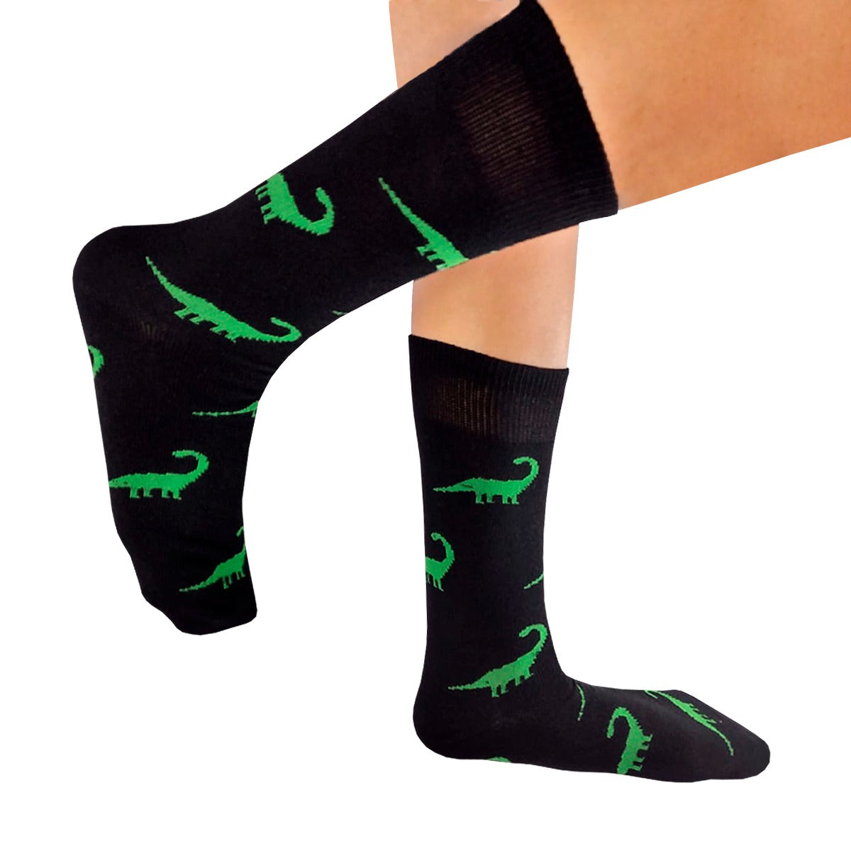 Calcetines Divertidos "Dinosaurio Hanenschia Verde"