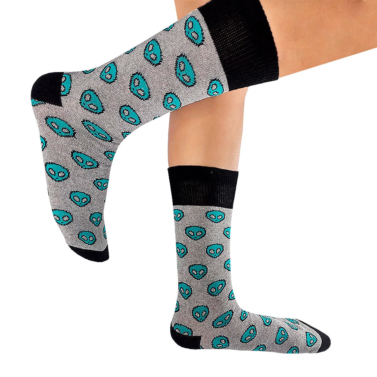 Calcetines Divertidos "Alien Color Azul"