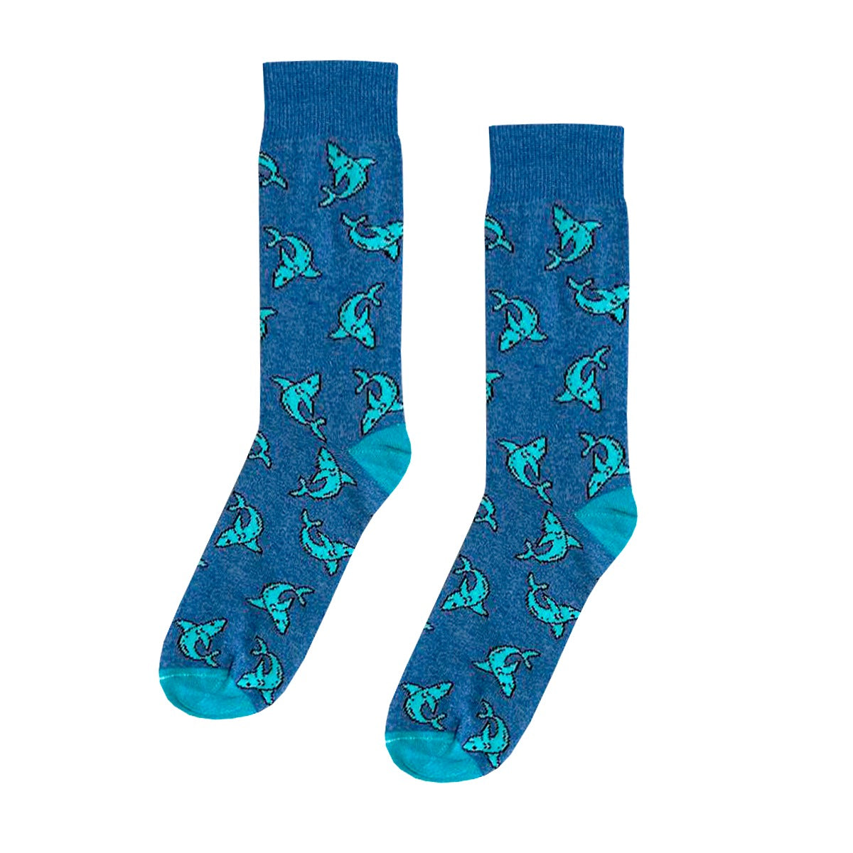 Calcetines Divertidos "Tiburones Color Azul"