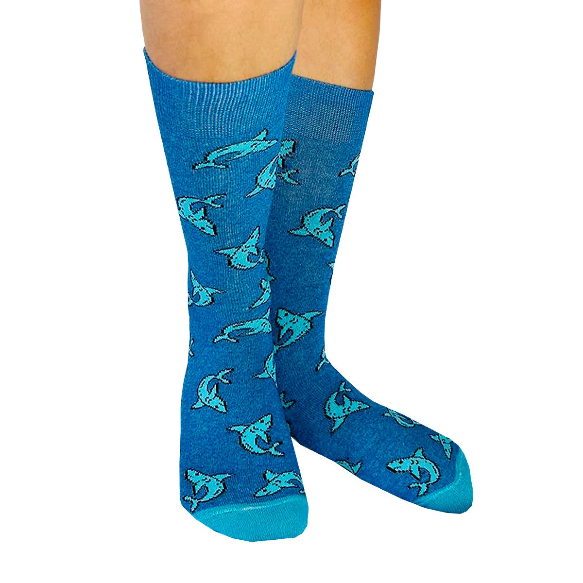 Calcetines Divertidos "Tiburones Color Azul"