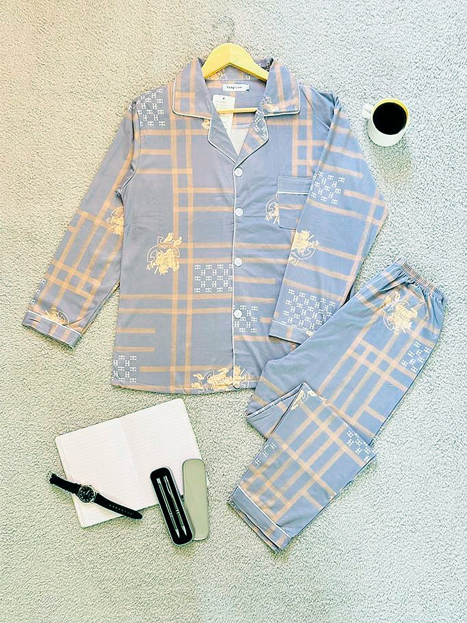 Pijama De Hombre HHH Color Azul Claro