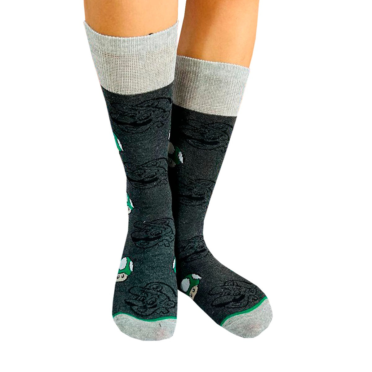 Calcetines Divertidos "Champiñón Super Mario"