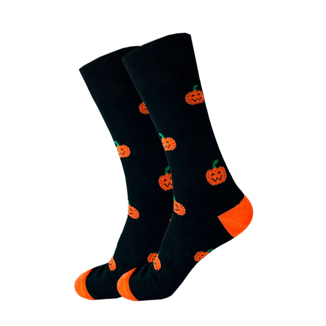 Calcetines Halloween Con Caritas De Calabaza