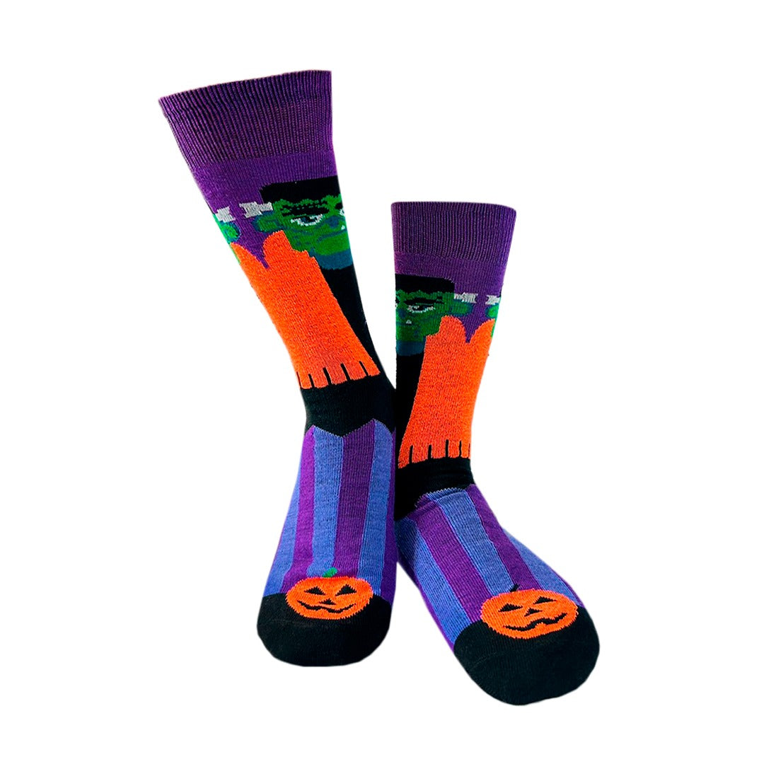 Calcetines Halloween Del Frankenstein / "Con Calabaza"