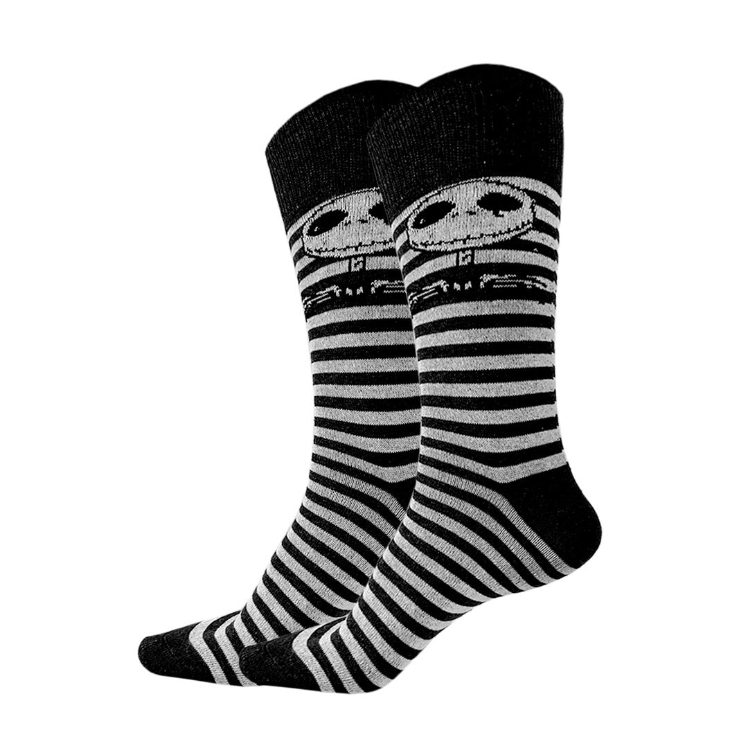 Calcetines Halloween De Jack Skellington / "Con Rayas"