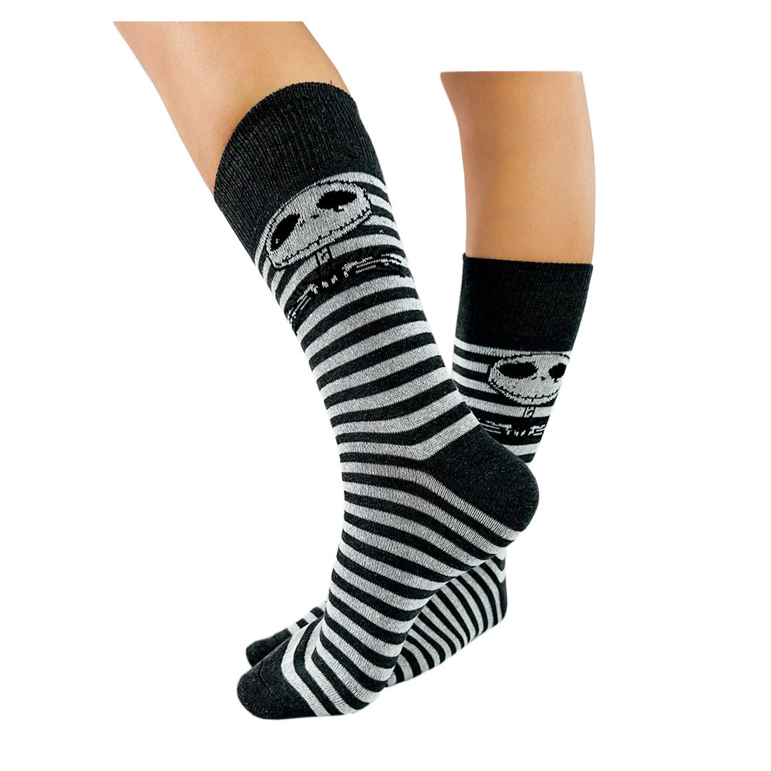 Calcetines Halloween De Jack Skellington / "Con Rayas"