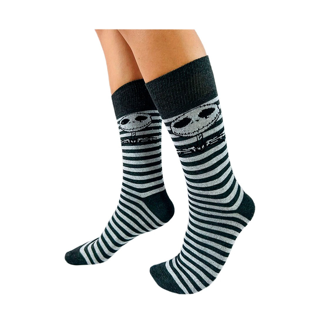 Calcetines Halloween De Jack Skellington / "Con Rayas"