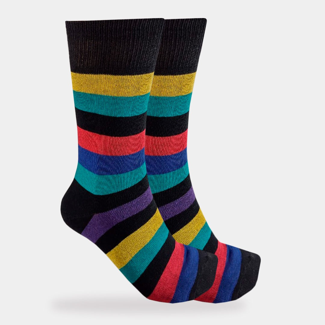 Calcetines Divertidos "Rayas De Colores"