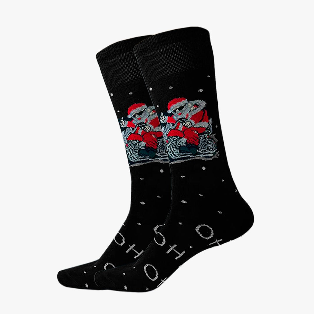 Calcetines Navidad / "Santa Claus Motociclista"