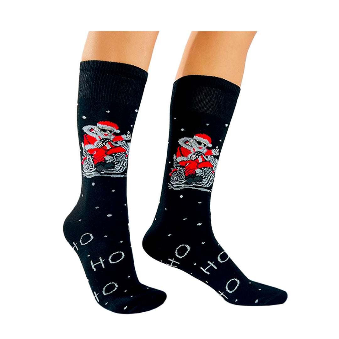 Calcetines Navidad / "Santa Claus Motociclista"