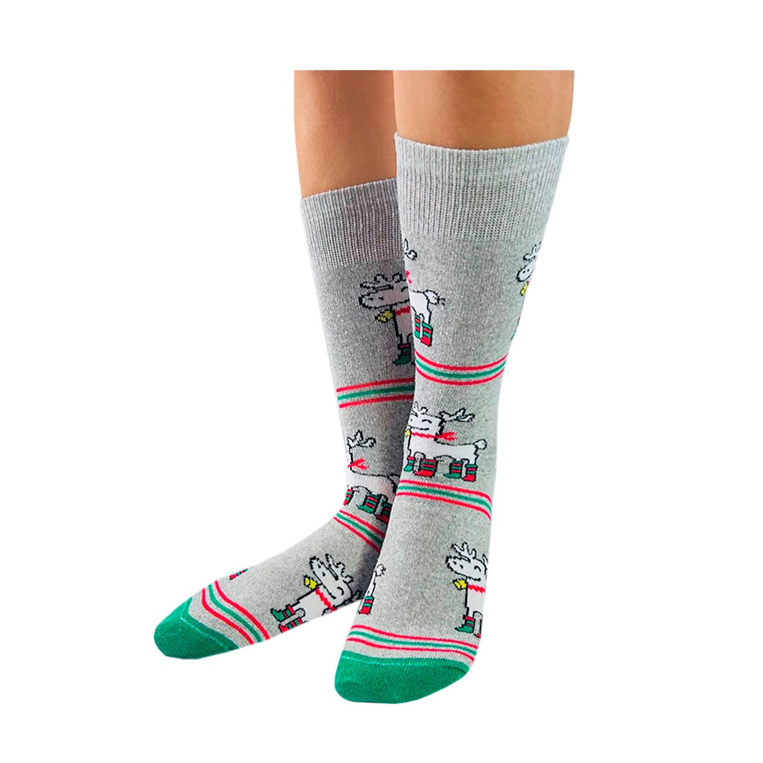 Calcetines Navidad / "Renos Abrigados"