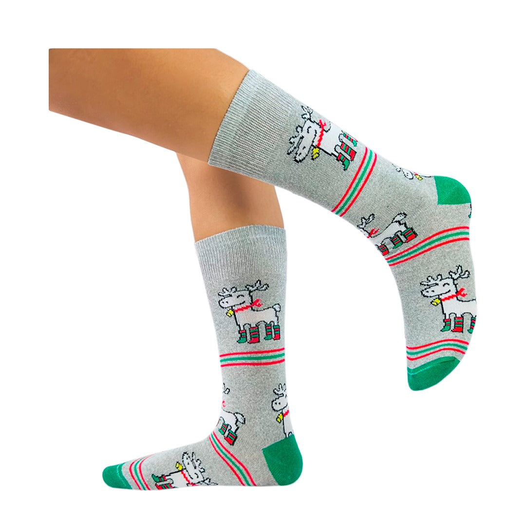Calcetines Navidad / "Renos Abrigados"