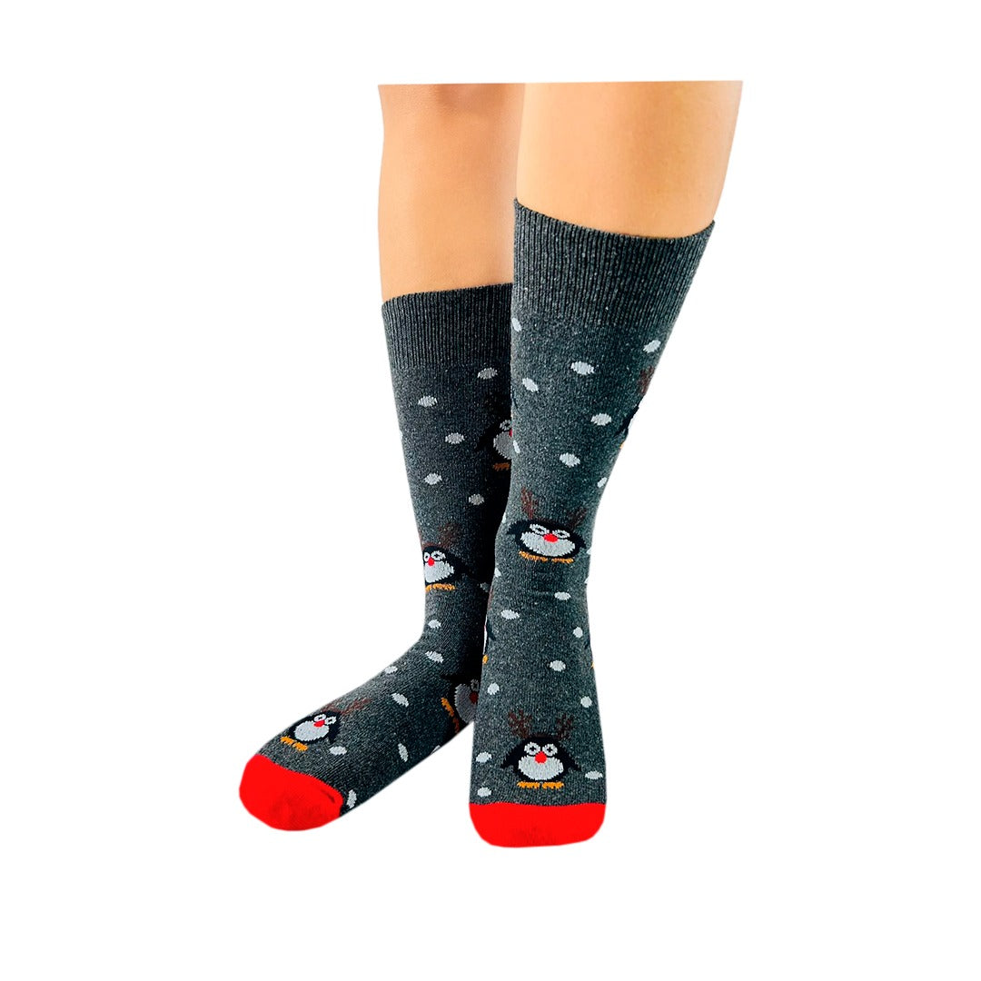 Calcetines Navidad / "Pingüinos Renos"