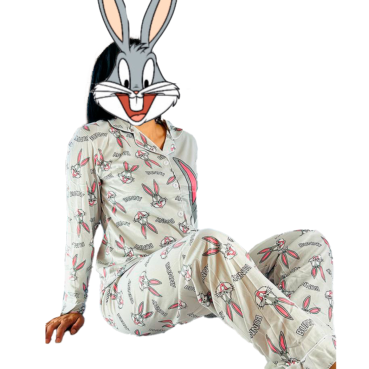 Pijama Botones Diseño De "Bugs Bunny"