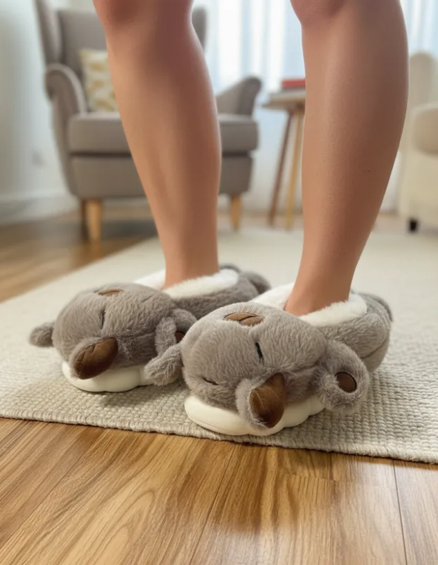 Pantufla De Capibara Dama Peluche Completo Afelpada