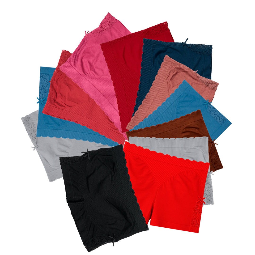 Bóxer Dama Microfibra Push Up 12 Piezas
