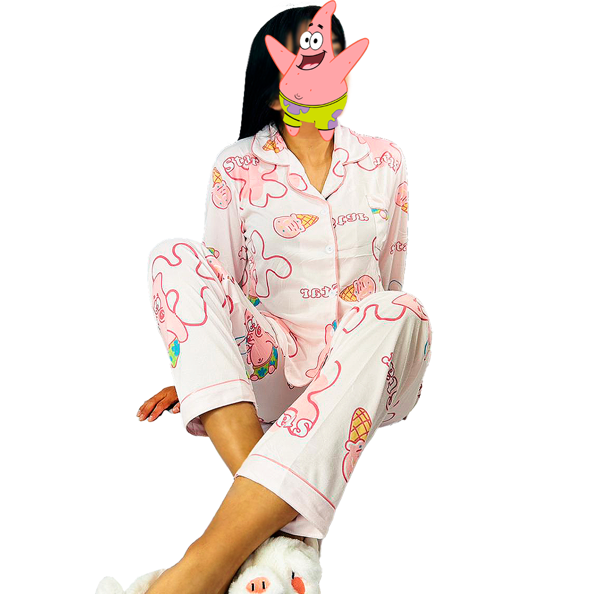 Pijama Botones Diseño De "Patricio Estrella"