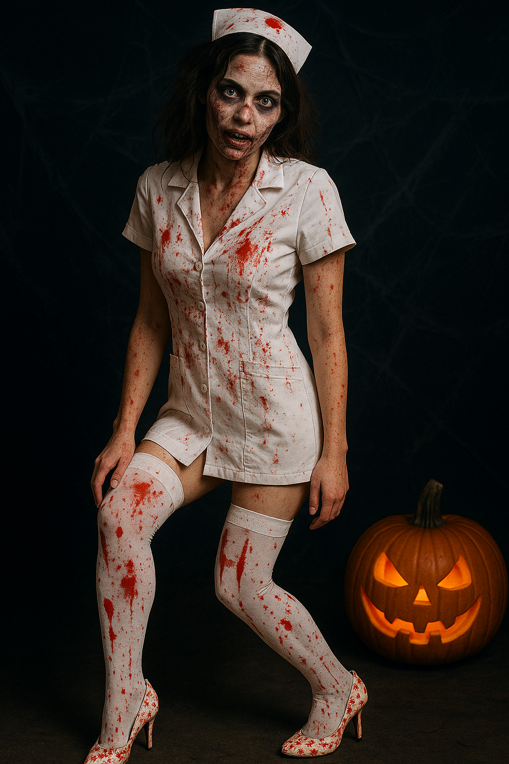 Medias Halloween Diseño De "Ensangrentadas"
