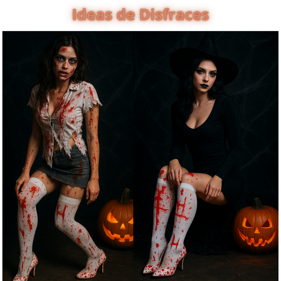 Medias Halloween Diseño De "Ensangrentadas"