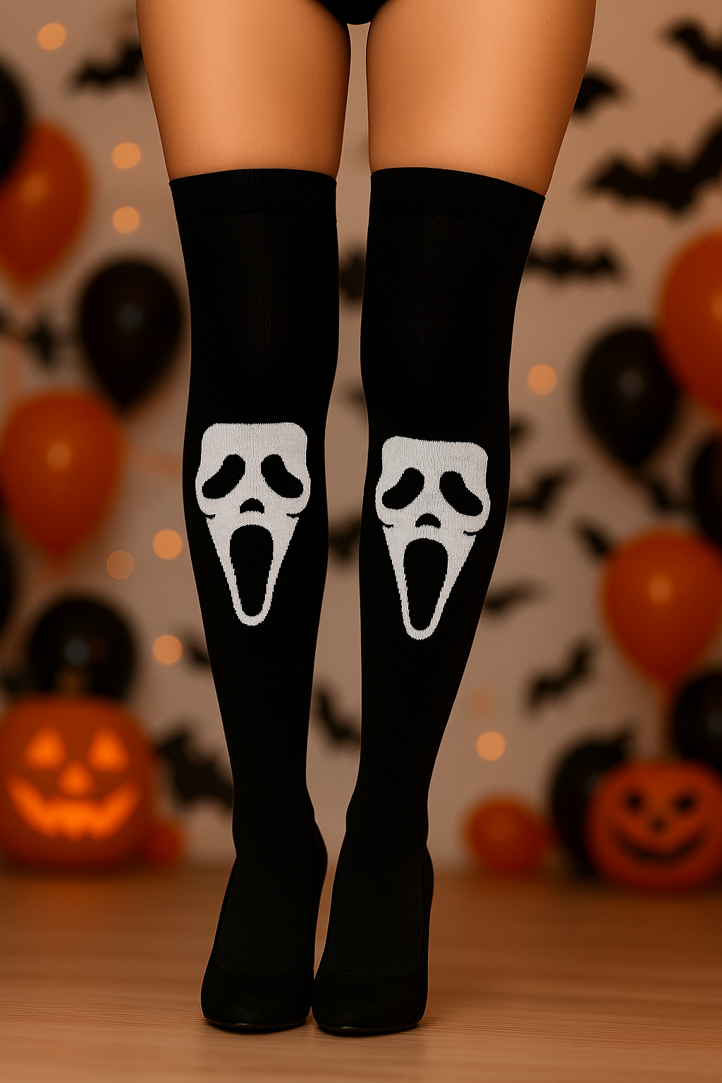 Medias Halloween Diseño De "Scream"