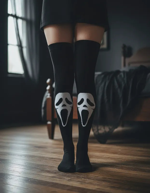 Medias Halloween Diseño De "Scream"