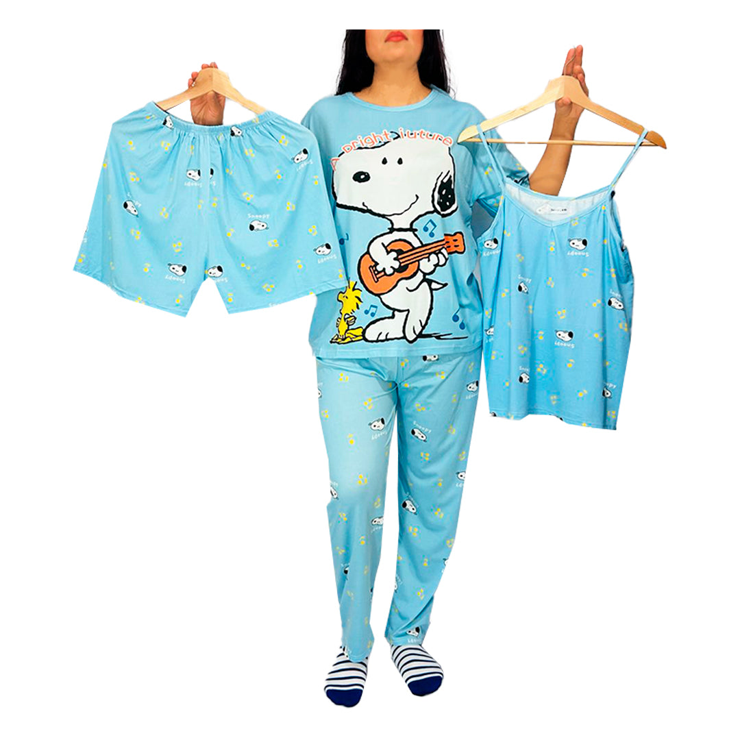 Pijama De "Snoopy Con Guitarra"