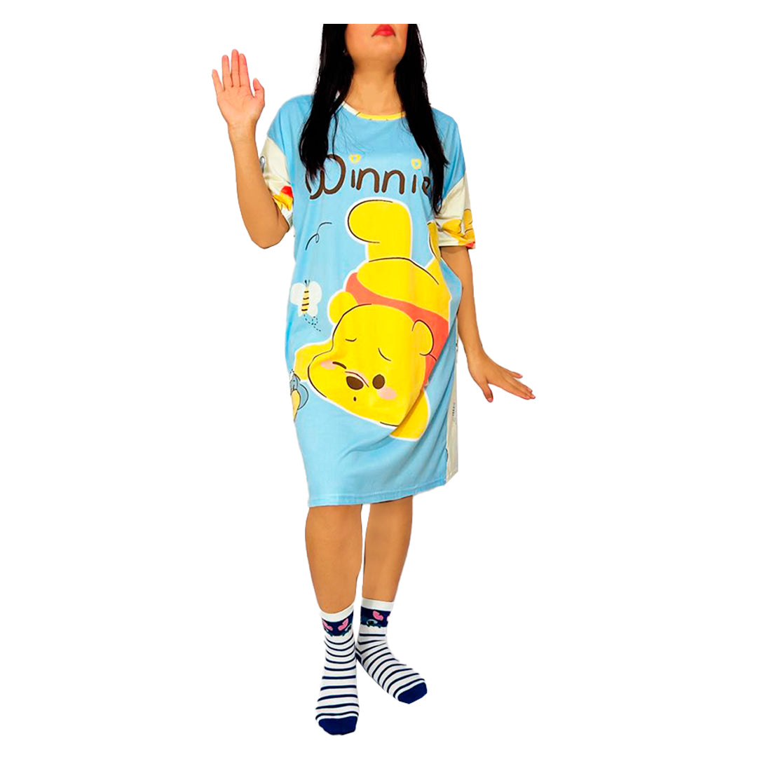 Pijama De "Winnie Pooh Celeste"