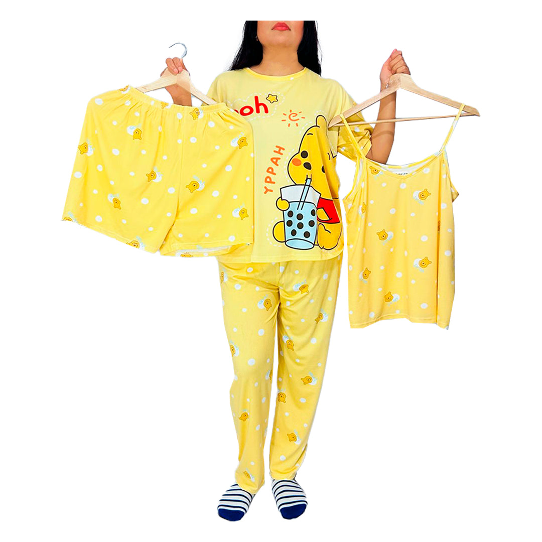 Pijama De "Winnie Pooh Happy"