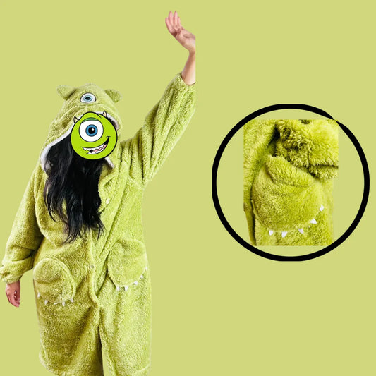 Pijama Bata Peluche De Dormir Mujer "Mike Wazowski"