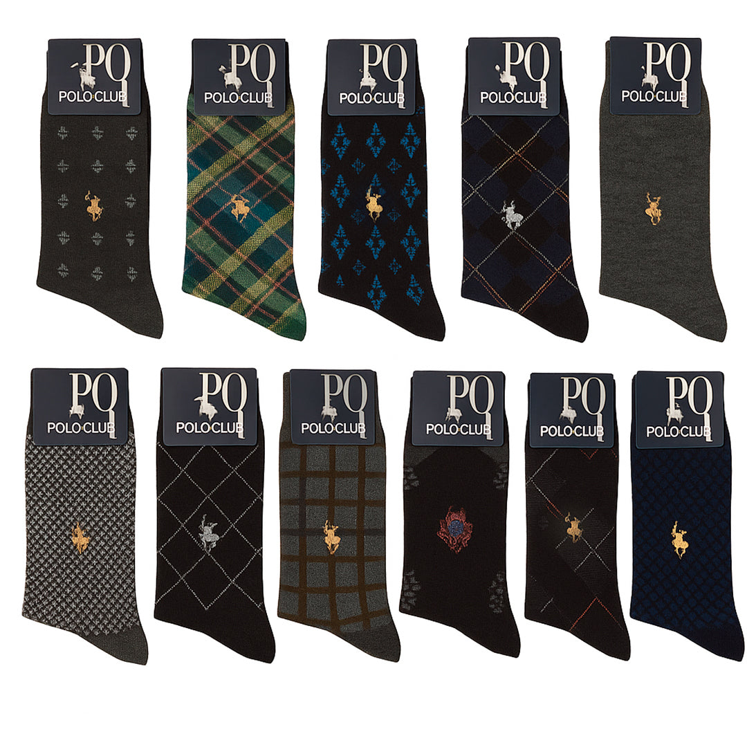 Calcepack Calcetines Vestir Polo Club De Caballero Elegante 12 Pares