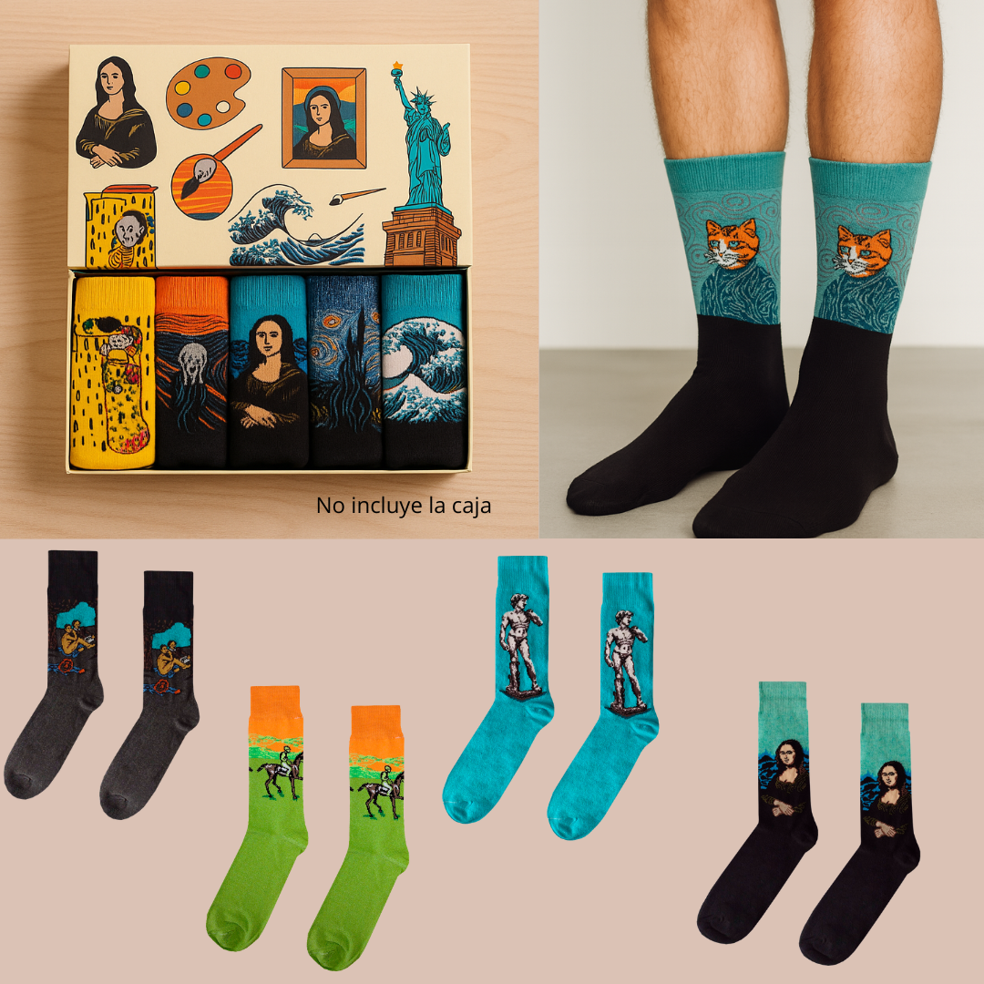 MAD BOX Calcetines Obras De Arte 6 Pares
