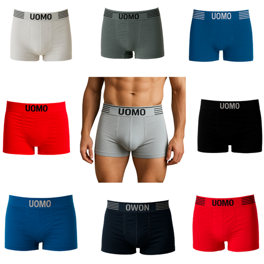 Bóxer Hombre Microfibra Mayoreo Moda Paquete De 12 Piezas