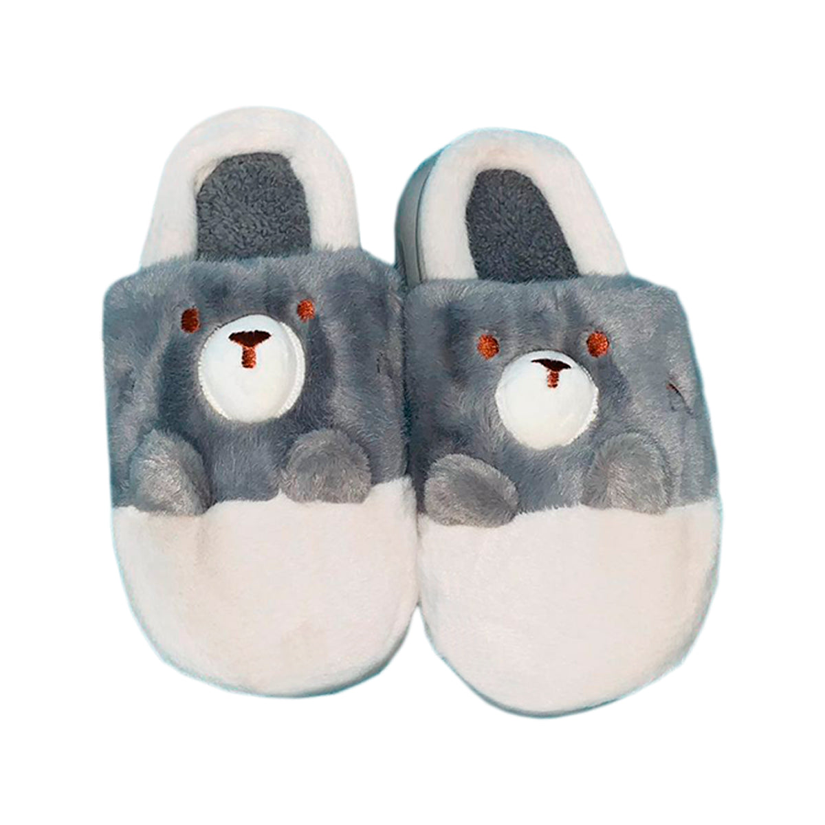 Pantuflas Diseño De Oso 3D Infantil Confort Invierno Suaves Moda