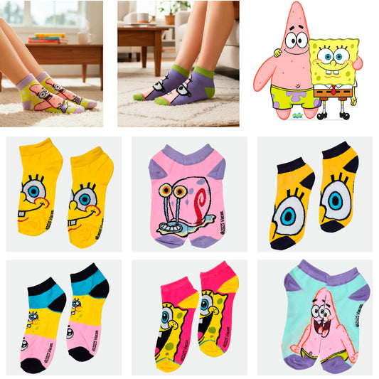 Tines De Bob Esponja & Amigos Calidad Moda 3 Pares