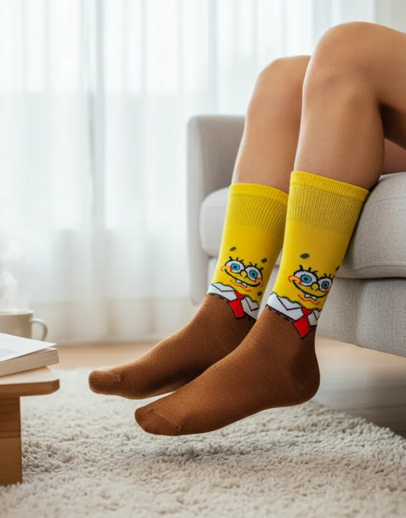 Calcetines Divertidos "Bob Esponja"
