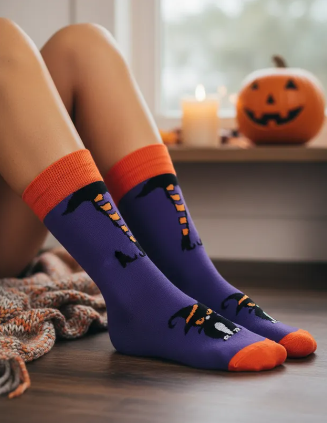 Calcetines Halloween "Bruja"