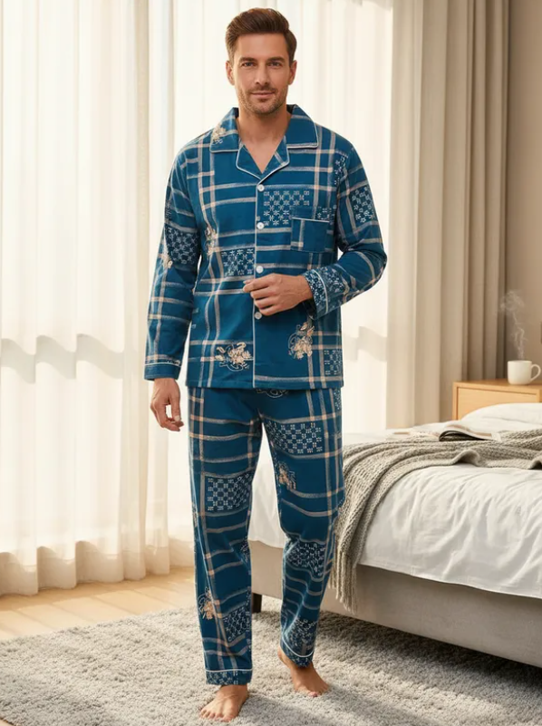 Pijama De Hombre HHH Color Azul