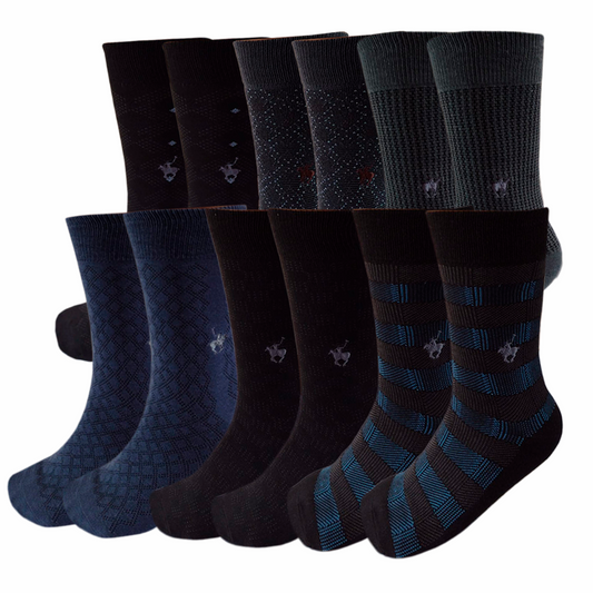Calcepack Vestir Polo Club De Caballero Elegante (12 Pares)