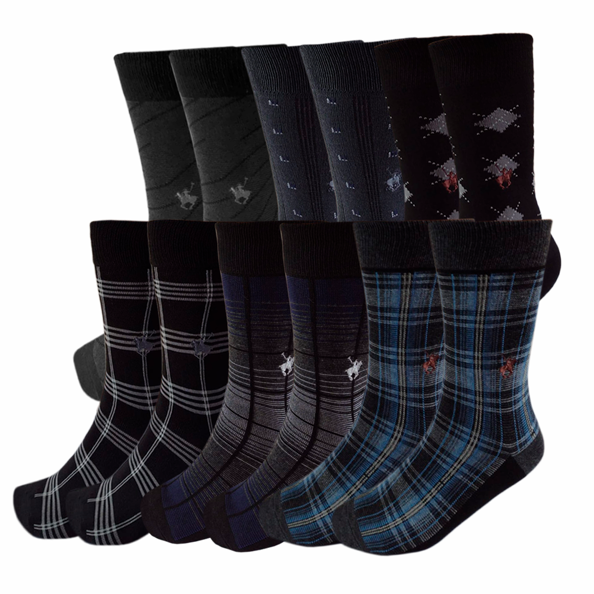 Calcepack Calcetines Vestir Polo Club De Caballero Elegante 12 Pares